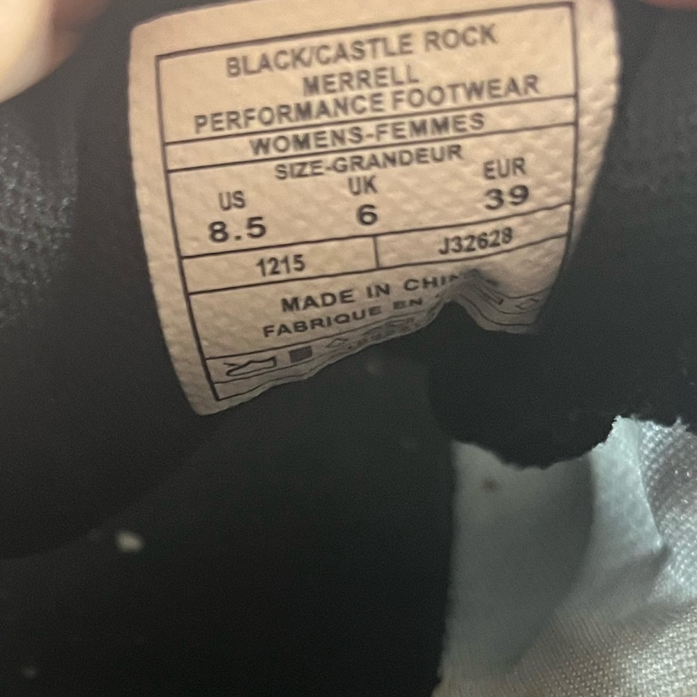 MERRELL Vapor Glove 2 Black Castle Rock Barefoot Trail Running Shoe size 8.5 - Picture 9 of 11